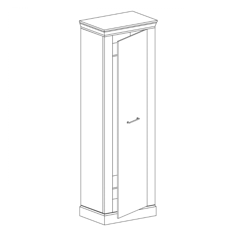 Szafa Antica A17 67cm Jarstol Jesion jasny/ Dąb craft złoty