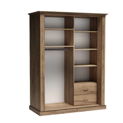 Szafa z lustrem Antica A146 146cm Jarstol Jesion jasny/ Dąb