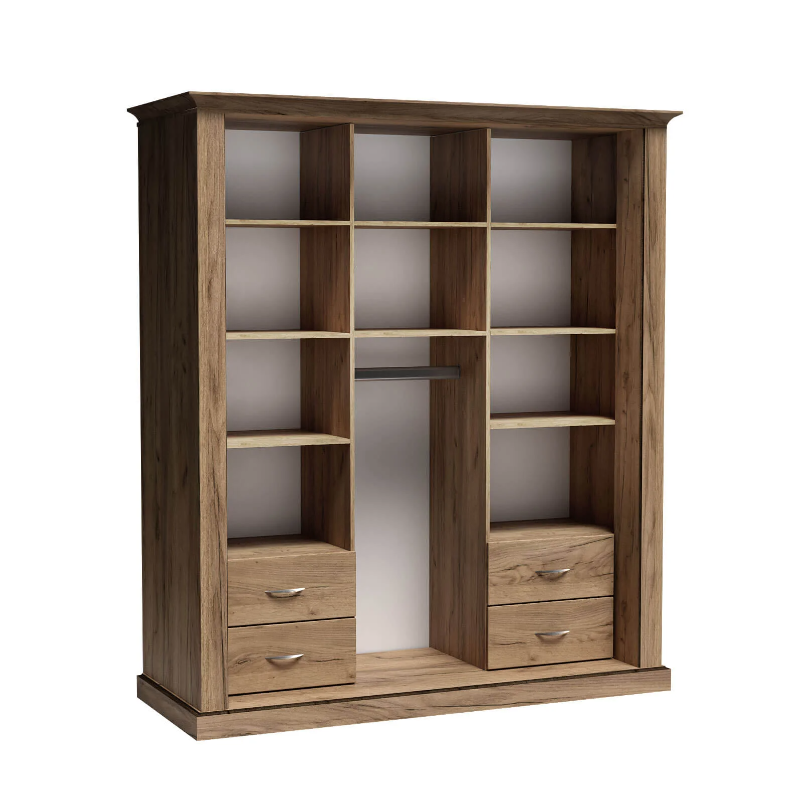 Szafa z lustrem Antica A183 183cm Jarstol Jesion jasny/ Dąb