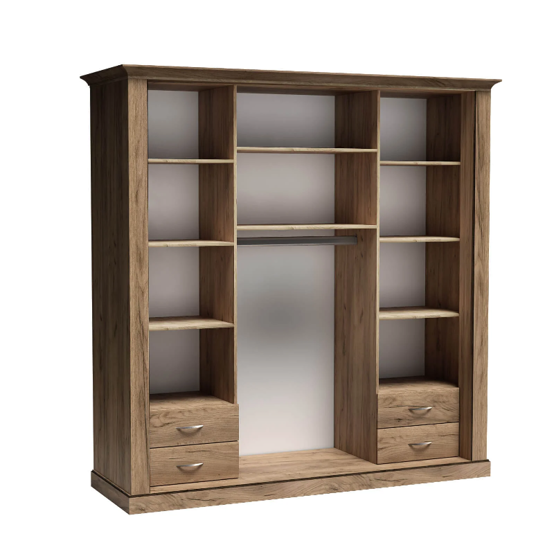 Szafa z lustrem Antica A211 211cm Jarstol Jesion jasny/ Dąb