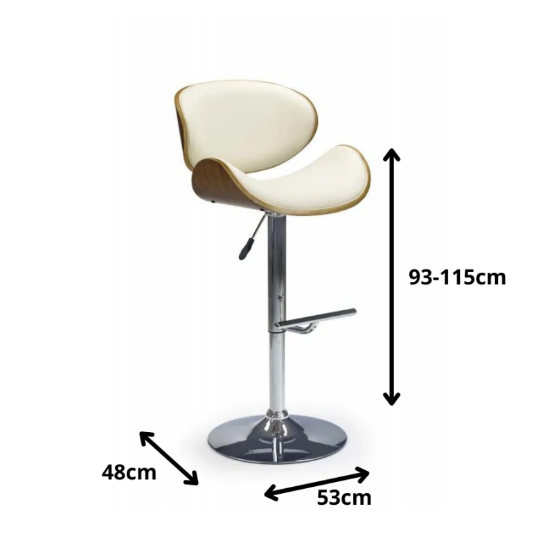 Hoker H44 orzech/kremowa ekoskóra (1p 1szt)