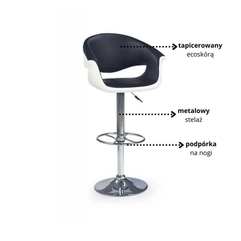 Hoker H46 biało-czarny (1p 1szt)