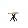 Stół Cali (120-160)x80 Jarstol dąb artisan/czarny
