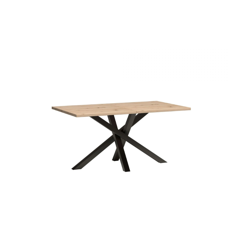 Stół Cali (160-260)x90 Jarstol dąb artisan/czarny