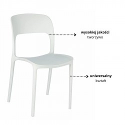 Krzesło Freya białe
