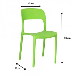 Krzesło Freya zielone