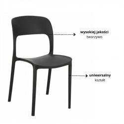 Krzesło Freya czarne