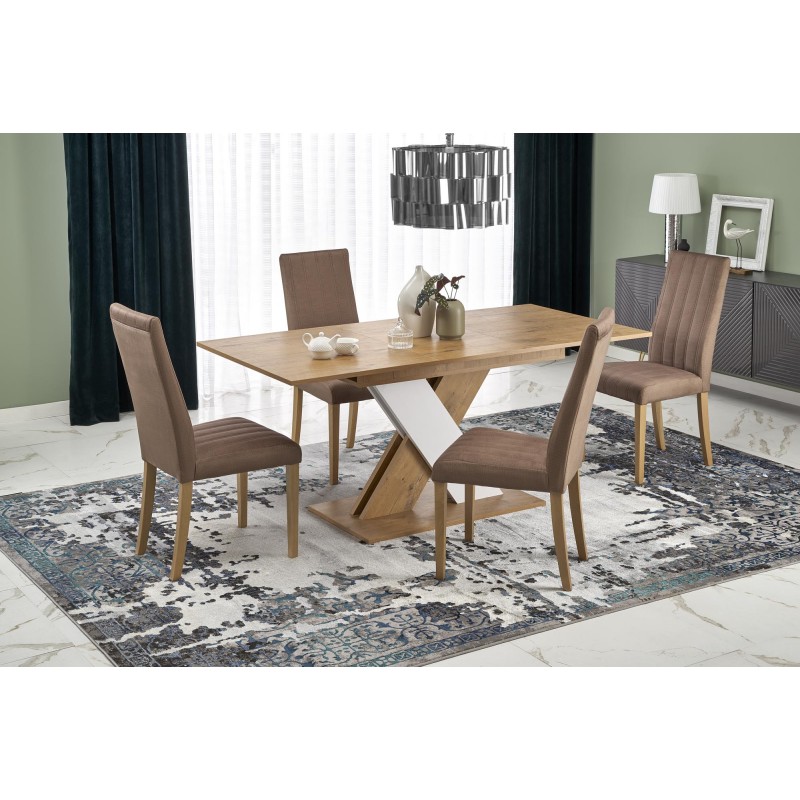 XARELTO stół rozkładany dąb lancelot - biały