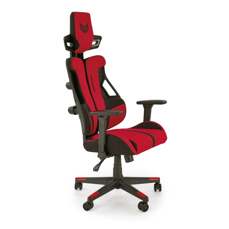NITRO 2 fotel gabinetowy tkanina, czerwony / czarny