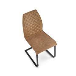 K265 krzesło czarny / brązowy / dąb miodowy