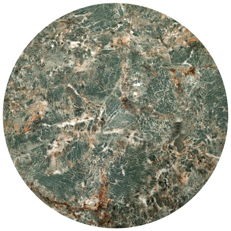 INES zestaw 2 ław, zielony marmur / czarny