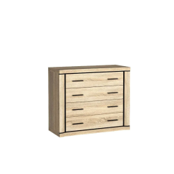 Komoda Dallas 107cm D2 dąb sonoma/dąb truflowy