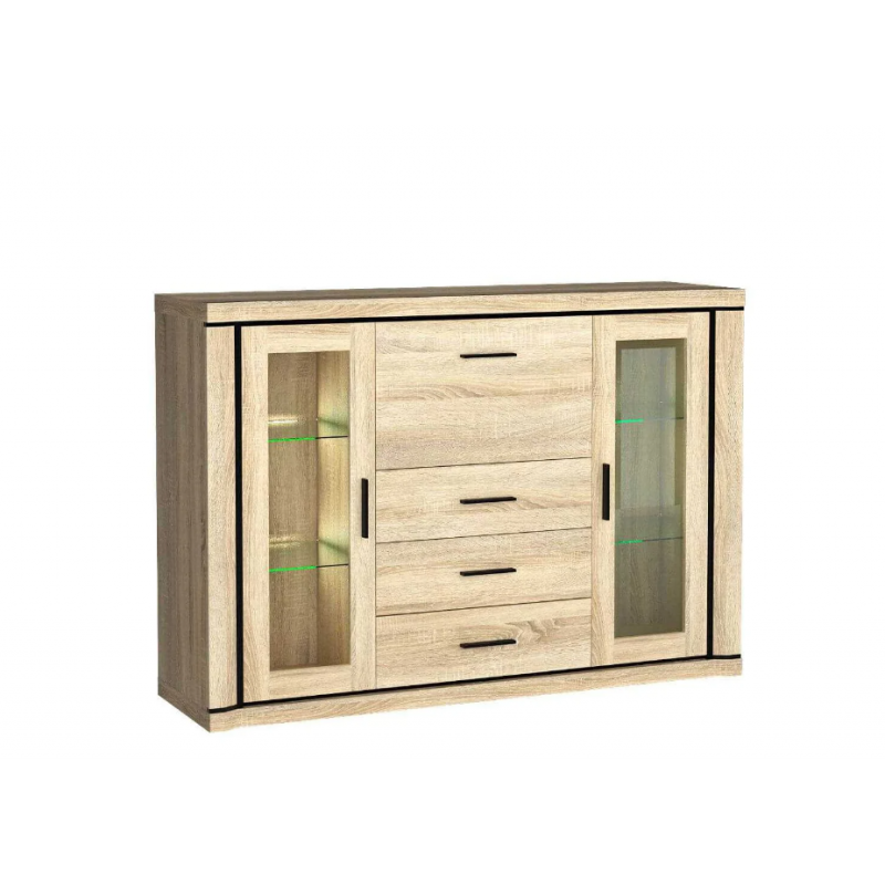 Komoda Dallas 157cm D7 dąb sonoma/dąb truflowy Komoda Dallas 157cm D7 dąb sonoma/dąb truflowy