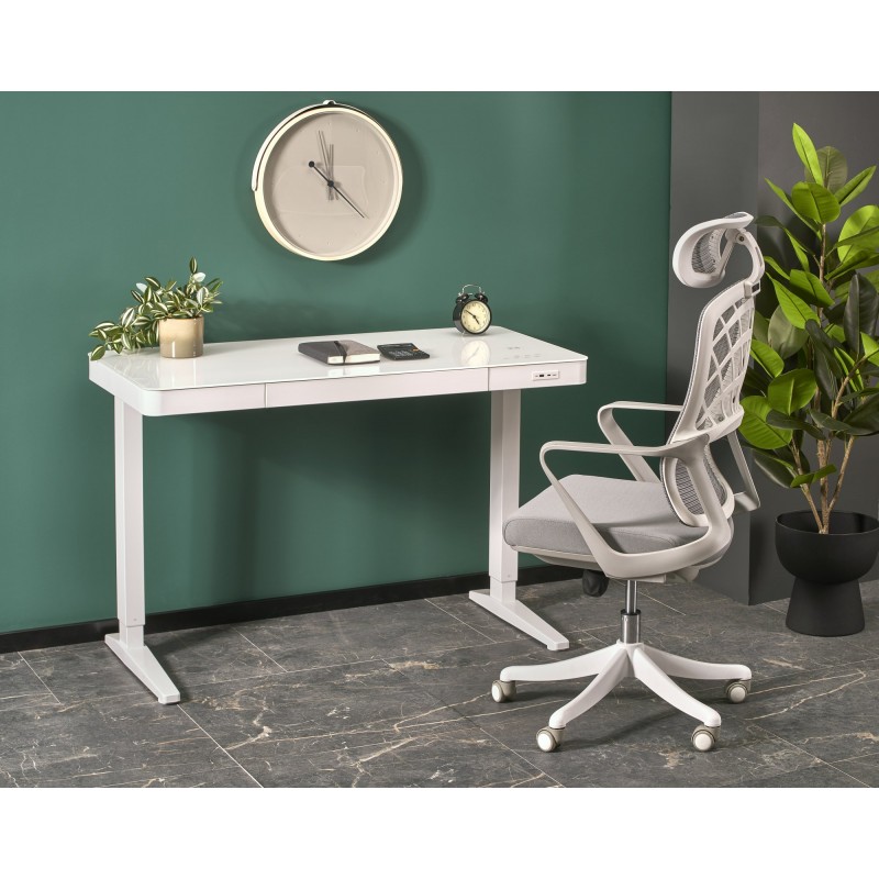 B52  biurko biurko z funkcją regulacji wysokości,  biały