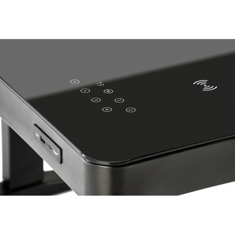 B52  biurko biurko z funkcją regulacji wysokości,  czarny