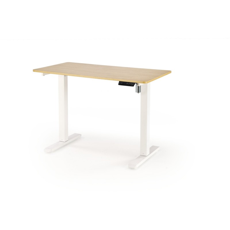 B53  biurko biurko z funkcją regulacji wysokości,  dąb złoty / biały
