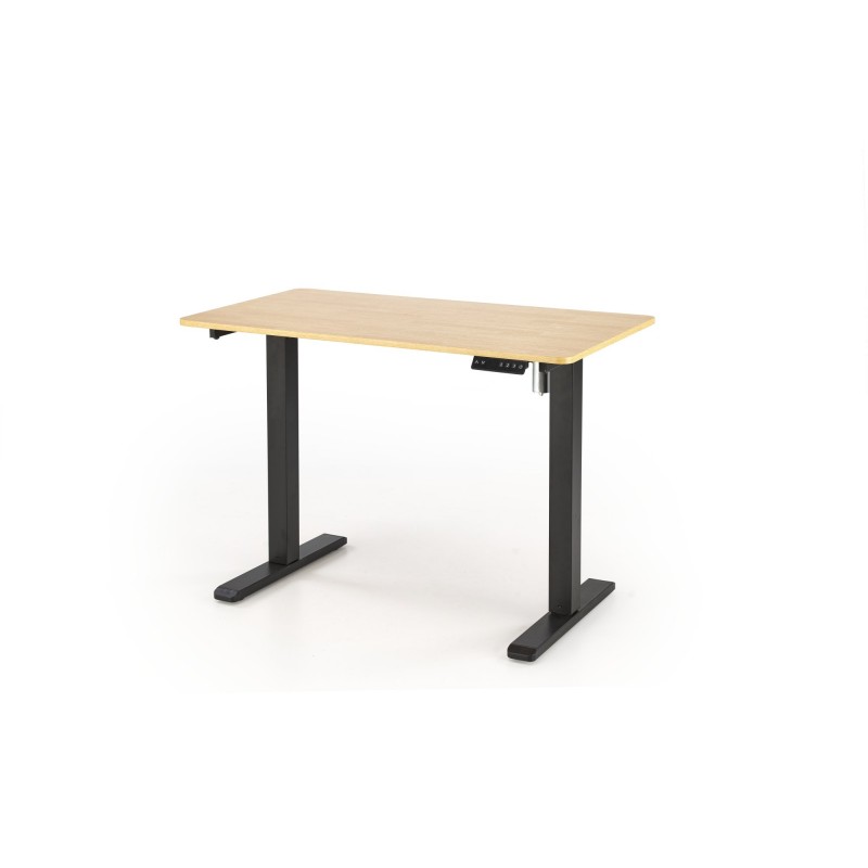 B53  biurko biurko z funkcją regulacji wysokości,  dąb złoty / czarny