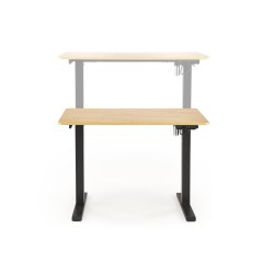 B53  biurko biurko z funkcją regulacji wysokości,  dąb złoty / czarny