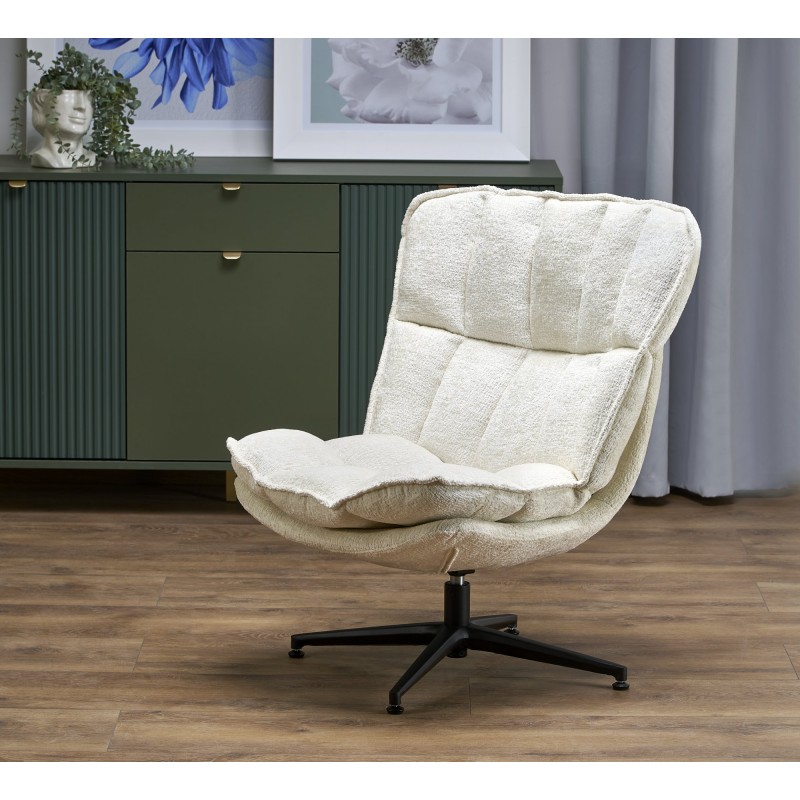 FOFANA fotel wypoczynkowy kremowy