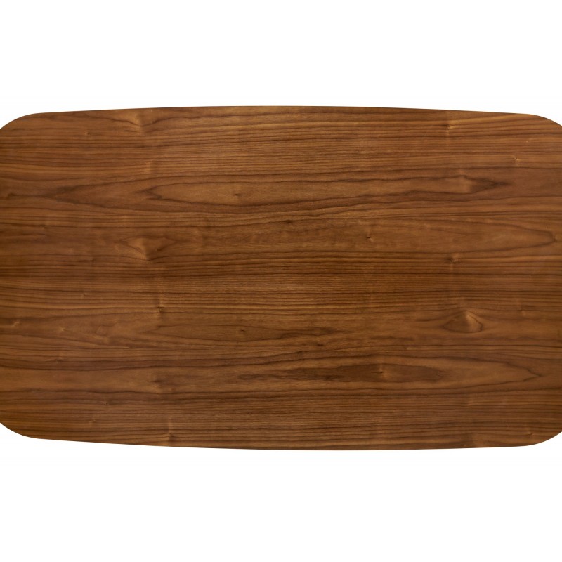 PEDRO stół, blat - orzechowy, noga - czarny