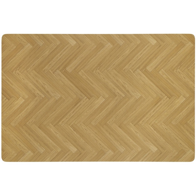 BERTO stół blat - naturalny, noga - czarny