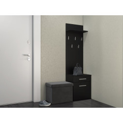 WIESZAK SZAFKA NA BUTY MISSISIPI CZERŃ MAT WIESZAK SZAFKA NA BUTY MISSISIPI CZERŃ MAT