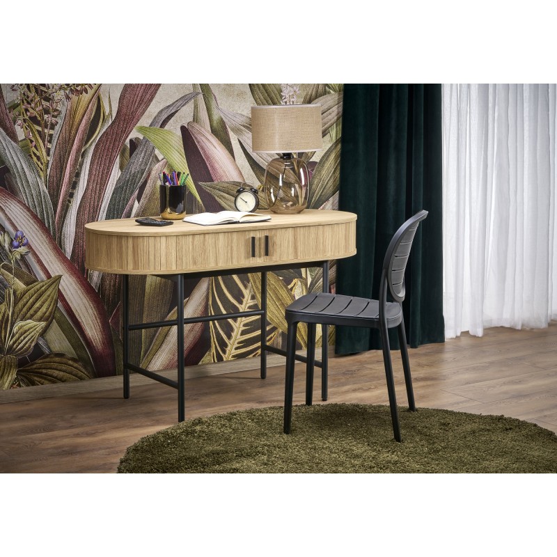 B51 biurko naturalny / czarny