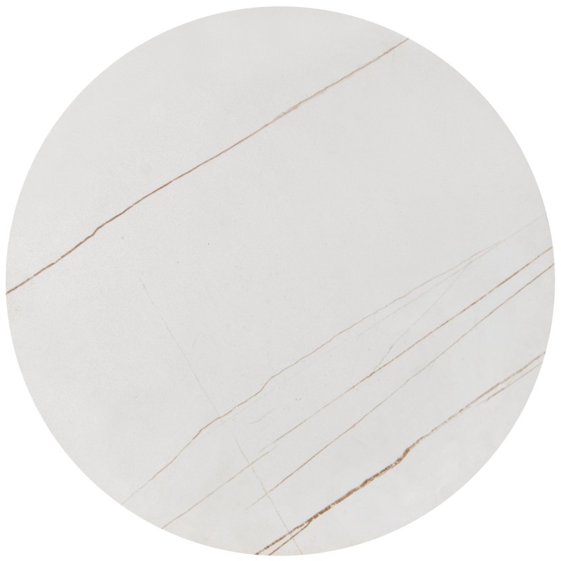 FATIMA zestaw 2 ław, biały marmur / złoty