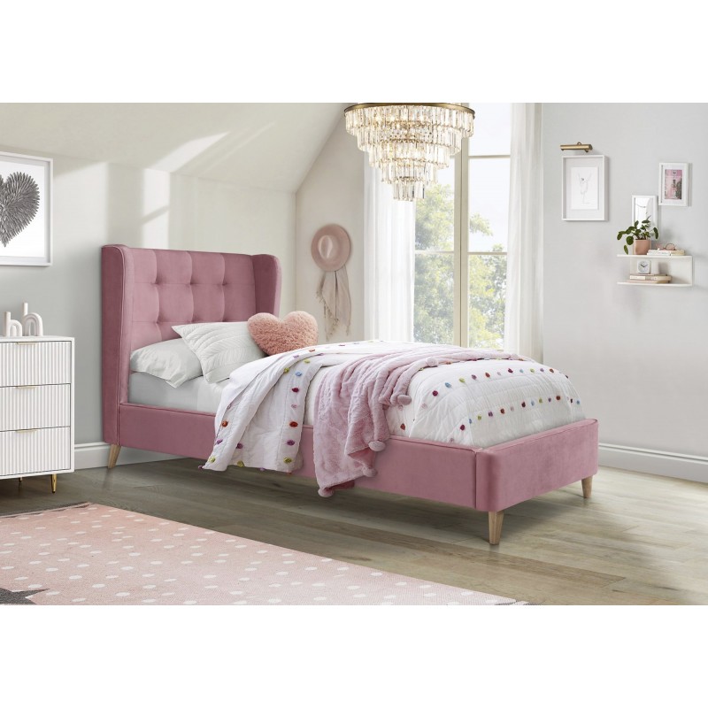 ESTELLA 90 cm łóżko różowy