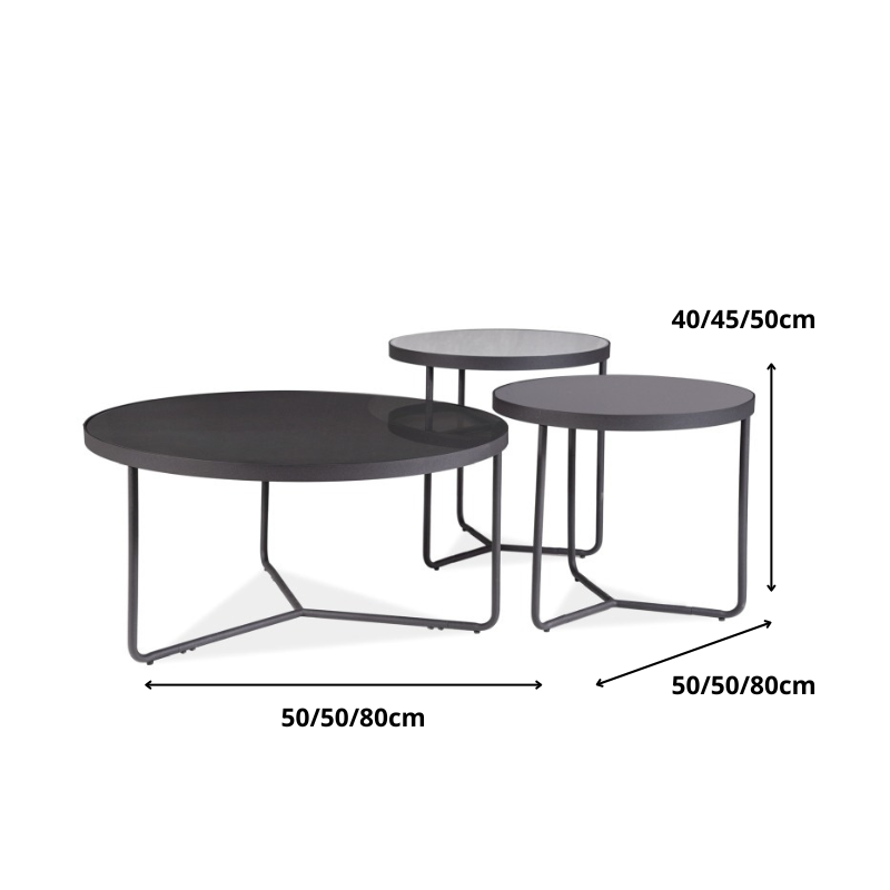 ŁAWA ARTEMIDA SZARY+CZARNY / CZARNY (ZESTAW)