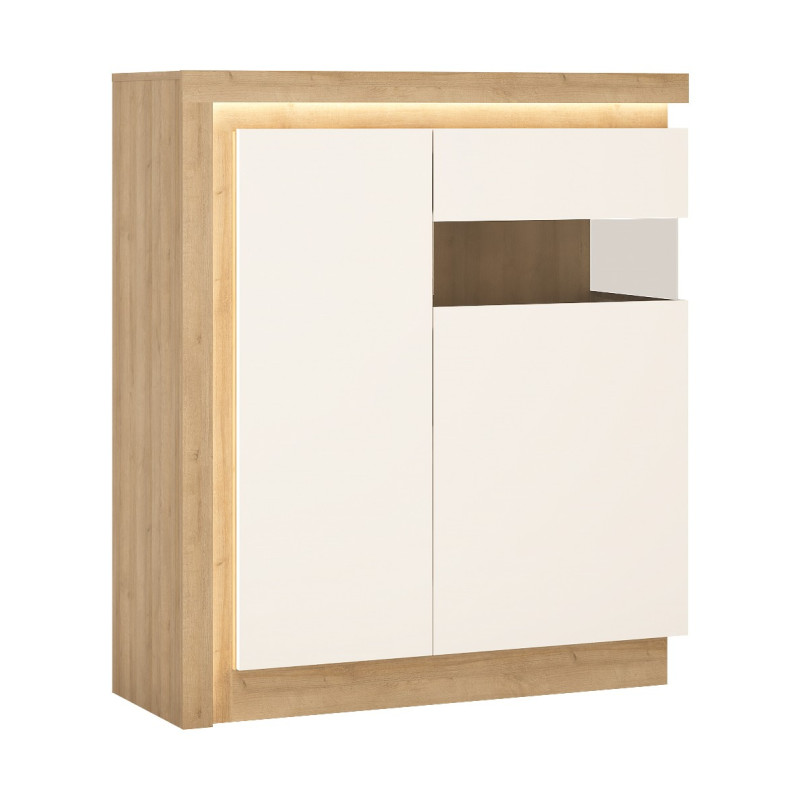 Witryna Lyon jasny Typ LYOV04P 2D Meble Wójcik Kolekcja Lyon