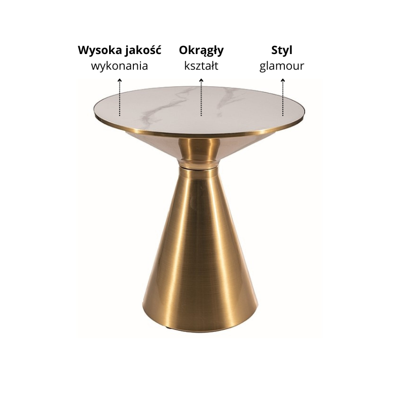 ŁAWA ARIES BIAŁY/ZŁOTY FI 50