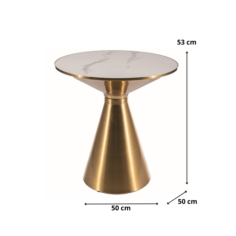 ŁAWA ARIES BIAŁY/ZŁOTY FI 50