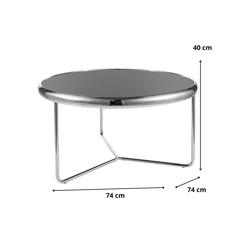 ŁAWA SCARLET KOLOR CZARNY/CHROM FI74