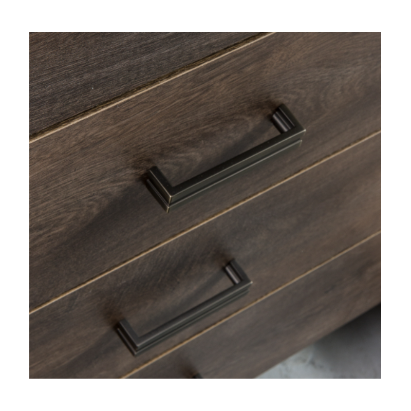 Komoda Indianapolis 76cm I6 jesion jasny/ciemny/kraft biały