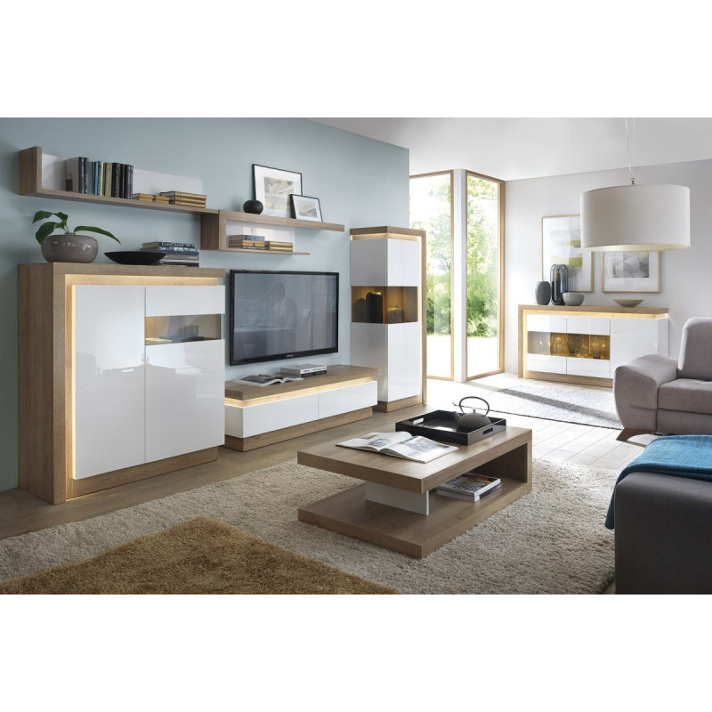 Szafka RTV Lyon jasny Typ LYOF01 2S Meble W&oacute;jcik Kolekcja Lyon