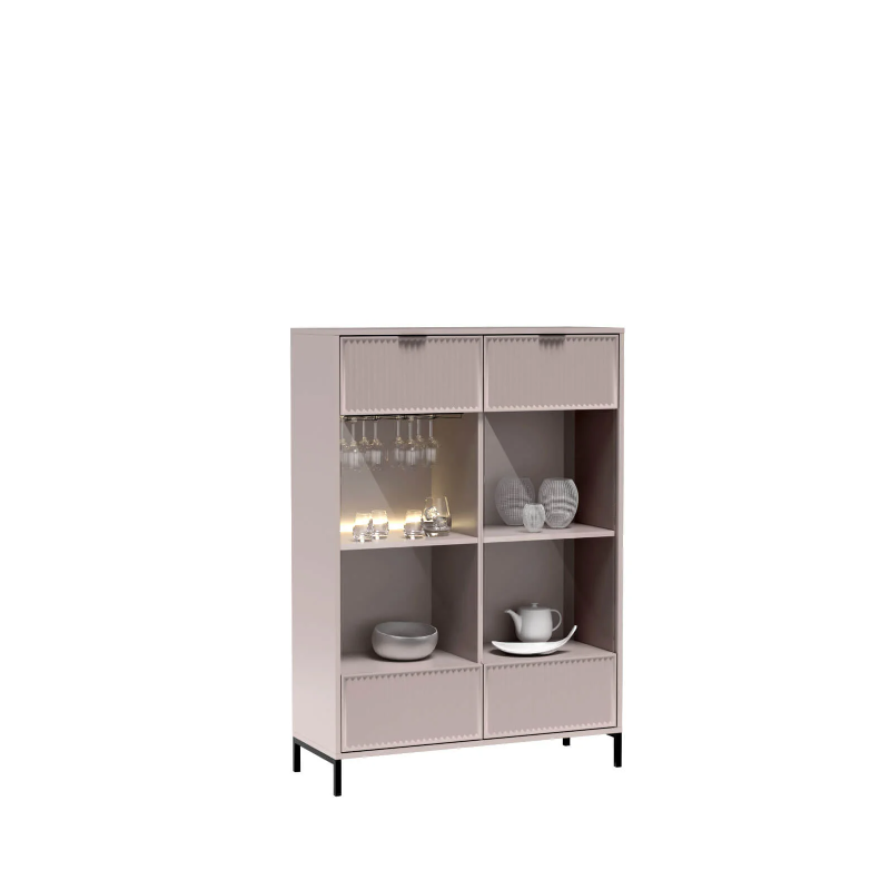 Witryna 104,8cm LINKaSTYLES LS8 cashmere/indigo