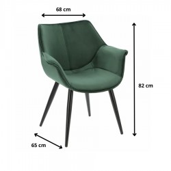 Krzesło Kamila zielone