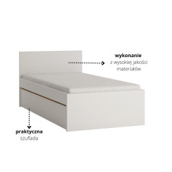 Łóżko Todi TODZ01 Meble Wójcik Kolekcja Todi