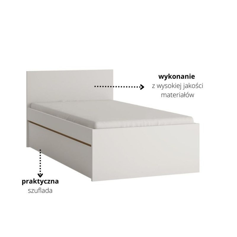 Łóżko Todi TODZ01 Meble Wójcik Kolekcja Todi