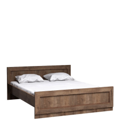 Łóżko dwuosobowe 160x200 Tadeusz T20 dąb lefkas/dąb stuletni