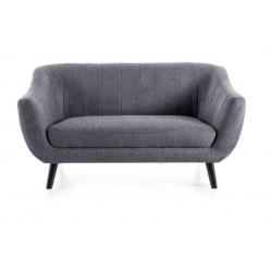 Sofa tapicerowana Elite 2 Brego ciemna szara/wenge