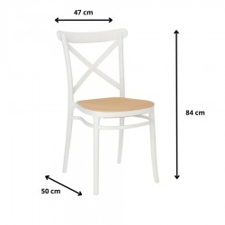 Krzesło Melany białe