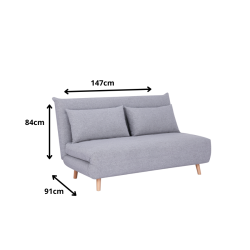 SOFA SPIKE II SZARY TAP.137/BUK SOFA SPIKE II SZARY TAP.137/BUK