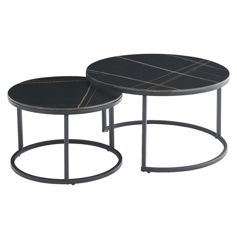 ŁAWA FERRANTE D CZARNY MAT FI80 FI60/ CZARNY MAT ZESTAW