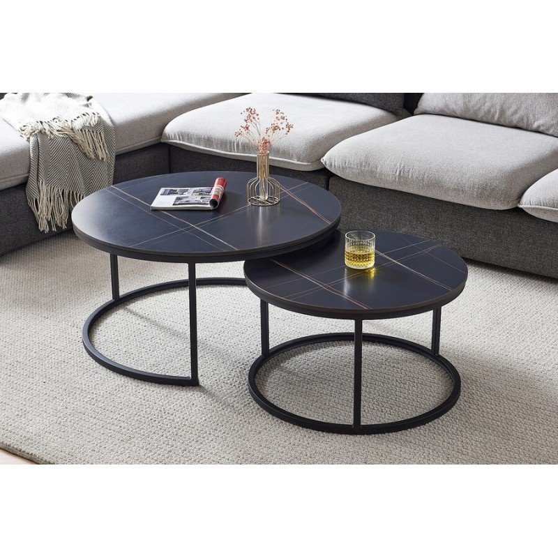 ŁAWA FERRANTE D CZARNY MAT FI80 FI60/ CZARNY MAT ZESTAW