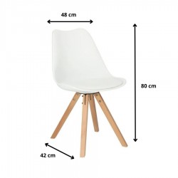 Krzesło Naya białe