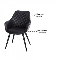 Krzesło Roxy czarne