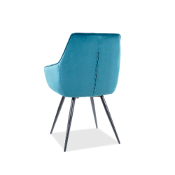 Krzesło LILIA Turkus VELVET BLUVEL 85