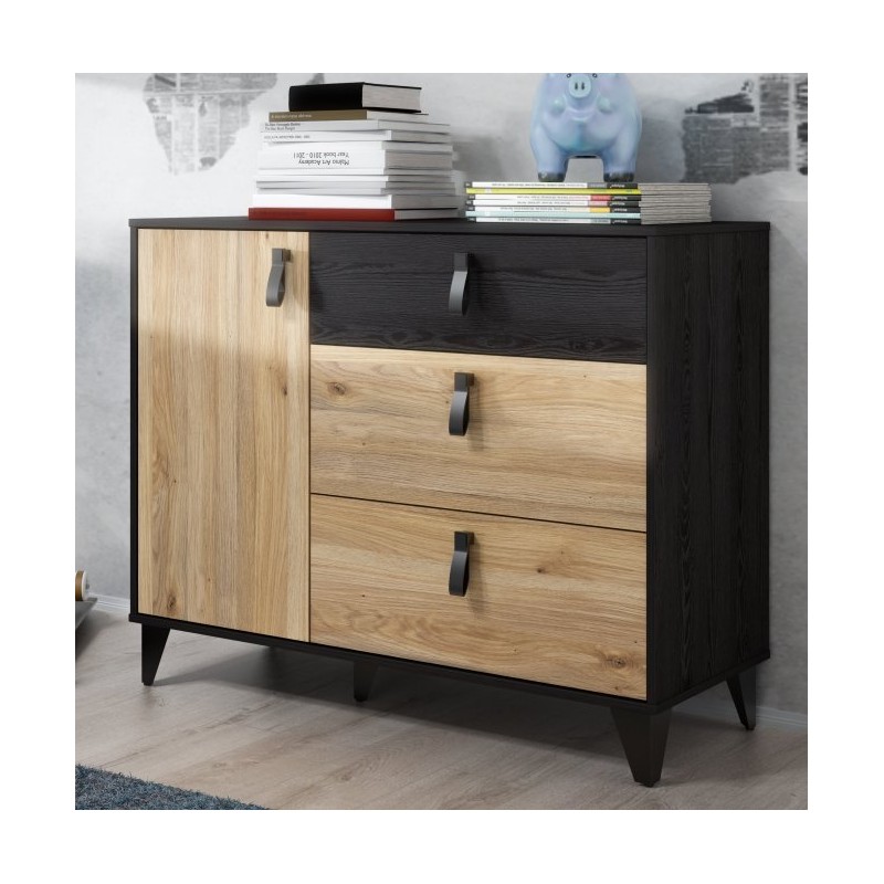 Komoda Lya Meble Forte dąb mauvella/dąb cabezone